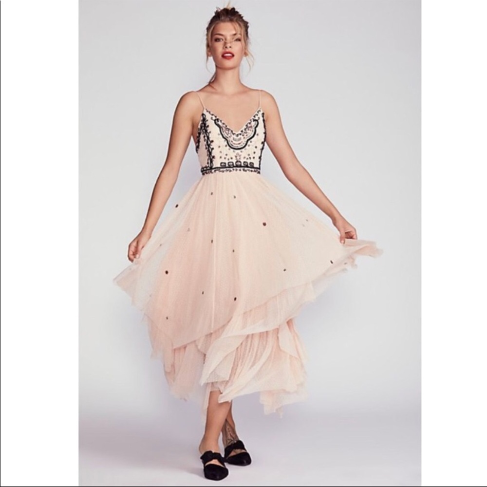 Free People Wildflower Embellished Maxi Dress